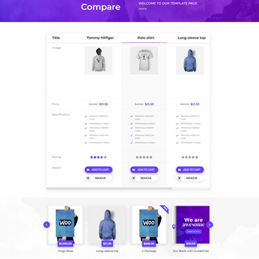 shop Compare List